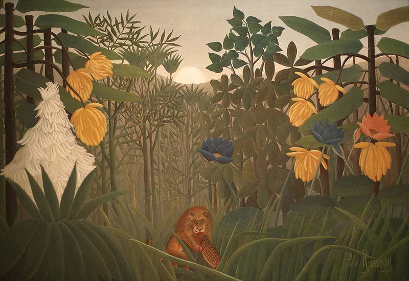 Henri Rousseau The Repast of the Lion oil painting image